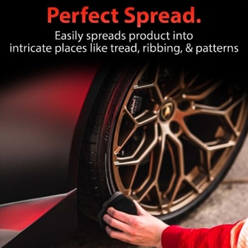 Adam's Pro Tire Hex Grip Applicator for Perfect Shine