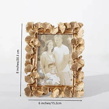 JOSON Vintage Ginkgo Leaf Photo Frame for Decor