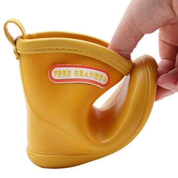 Toddler Rain Boots Baby Rain Boots Short rain Boots for Toddler Easy-on Lightweight and Waterproof