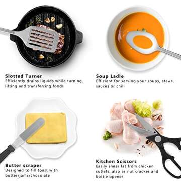 Portable Camping Kitchen Utensil Set for Outdoor Cooking