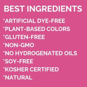 Color Kitchen Rainbow Sprinkles Natural Ingredients Baking Cake Decorations, Ice Cream, Cookie, Artificial Dye-free, Plant-Based Colors, Gluten-Free, Non-GMO, No Hydrogenated Oils, Soy-Free, Kosher, 3 OZ