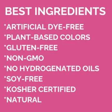 Color Kitchen Rainbow Sprinkles Natural Ingredients Baking Cake Decorations, Ice Cream, Cookie, Artificial Dye-free, Plant-Based Colors, Gluten-Free, Non-GMO, No Hydrogenated Oils, Soy-Free, Kosher, 3 OZ