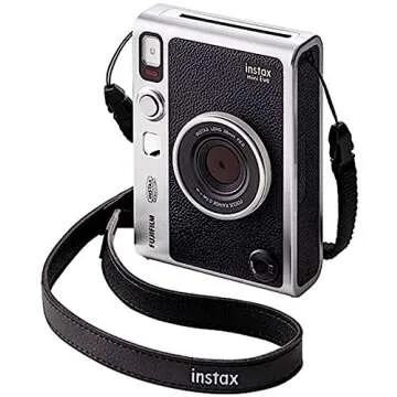 Instax Mini EVO 2-in-1 Photo Camera and Printer with a 2.7 inch LCD Screen, 10 Lens and 10 Film Effects, Mini Film Format, Black