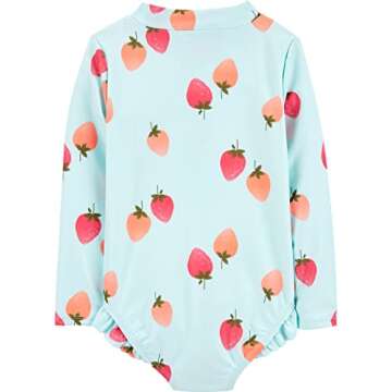 Stylish One Piece Swimsuit for Girls with UV Protection