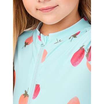 Stylish One Piece Swimsuit for Girls with UV Protection