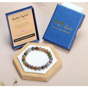 Handmade Gemstone Stretch Bracelet for Healing Lifestyle