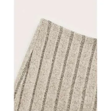 GORGLITTER High Waisted Knit Maxi Skirt for Women