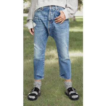R13 Women's Tailored Drop Denim for Unique Comfort