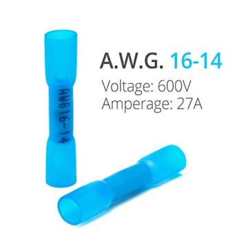 Wirefy 150 PCS Heat Shrink Butt Connectors - Marine Grade Waterproof Electrical Connectors