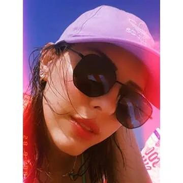 Trendy PORADAY Hexagonal Polarized Sunglasses - Stylish Eye Protection for All