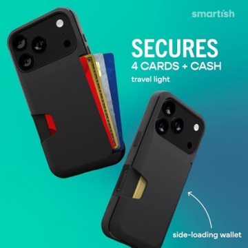 Smartish® iPhone 17 Pro Wallet Case - Wallet Slayer Vol. 1 [Slim + Protective] Credit Card Holder -...