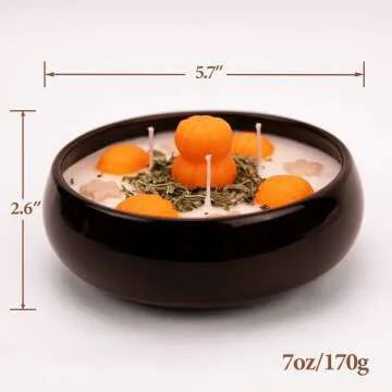 Rustic Fall Decor - Pumpkin & Leaf Candles