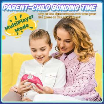 Acvens Fast Push Game,4 Mode,Sensory Toys,Fast Puzzle Game,ADHD,Pop Fidget Toys for Kids Age 6-12,Birthday Gifts for Girls and Boys (Pink)