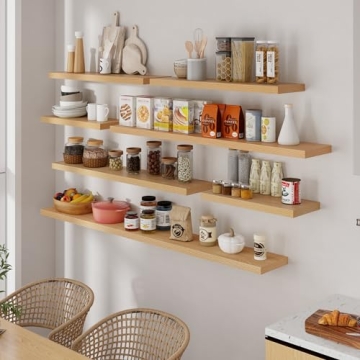 Stylish Oak Floating Shelves for Home Storage Solutions