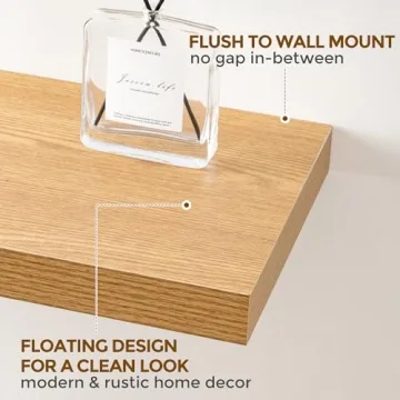 Stylish Oak Floating Shelves for Home Storage Solutions
