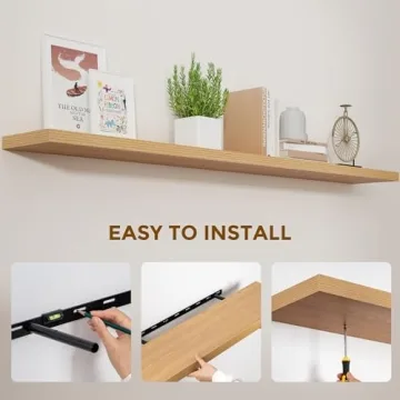 Stylish Oak Floating Shelves for Home Storage Solutions