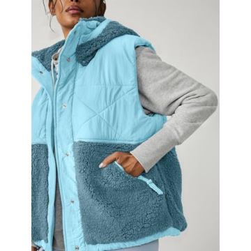 Imily Bela Women's Winter Sherpa Fleece Vest for Chic Comfort