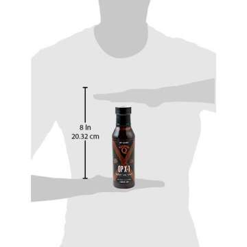 Kosmos Q OP X-1 Secret BBQ Sauce - 15.5 Oz Bottle for Award-Winning BBQ & Marinades - Thick Barbecue Sauce for Tender & Juicy Meat (OP X-1 Secret)
