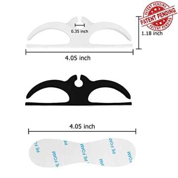 Nearockle Cord Organizer for Kitchen Appliances, Adhesive Cord Holder, Cord Winder for Storage Appliances Stick on Mixer, Blender, Coffee Maker, Pressure Cooker and Air Fryer (4 Pack)