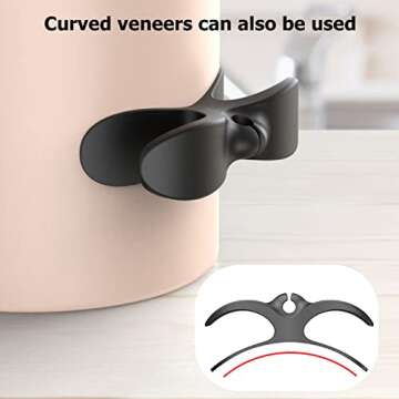 Nearockle Cord Organizer for Kitchen Appliances, Adhesive Cord Holder, Cord Winder for Storage Appliances Stick on Mixer, Blender, Coffee Maker, Pressure Cooker and Air Fryer (4 Pack)