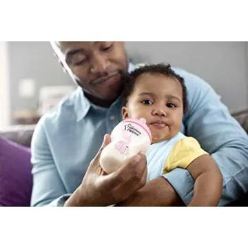 Tommee Tippee Closer to Nature Comfi-Neck Baby Bib with Padded Collar, Reversible – Blue Chevron, 2 Count