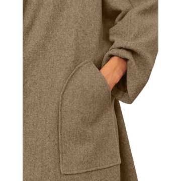 Chic Cicy Bell Women's Long Pea Coat for Stylish Winters