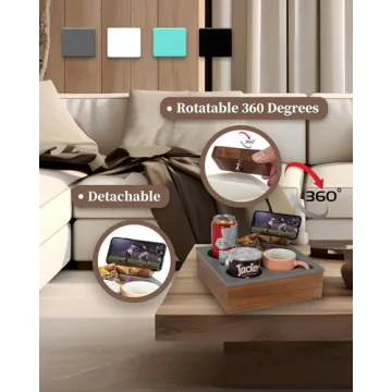 Couch Cup Holder Tray - Hitseon Portable Organizer