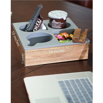 Couch Cup Holder Tray - Hitseon Portable Organizer