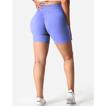 YEOREO Women's Seamless Scrunch Workout Shorts for Gym