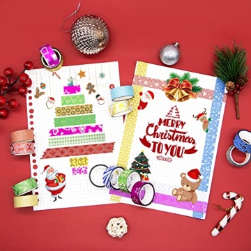 MPOPUUL Glitter Washi Tape Set 60 Rolls Creative Crafting