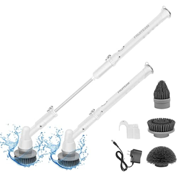 FRUITEAM Electric Cordless Spin Scrubber for Effortless Cleaning