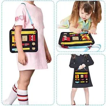 MIXI Toddler Busy Board for Fine Motor Skill Development