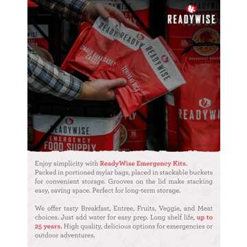 ReadyWise 64-Piece Emergency Survival Backpack