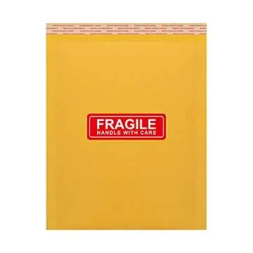 FirstZi 1x3 Inches Fragile Packaging Stickers - Handle with Care - Shipping Warning Labels for Moving Valuables, 1000 Labels per Roll