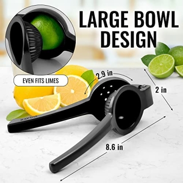 Zulay Metal Lemon Squeezer Manual Citrus Juicer