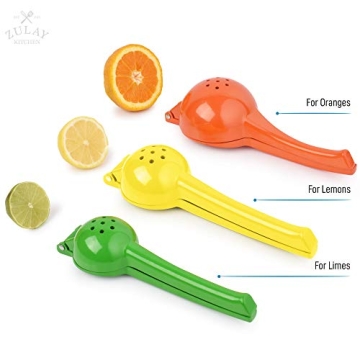 Zulay Metal Lemon Squeezer Manual Citrus Juicer