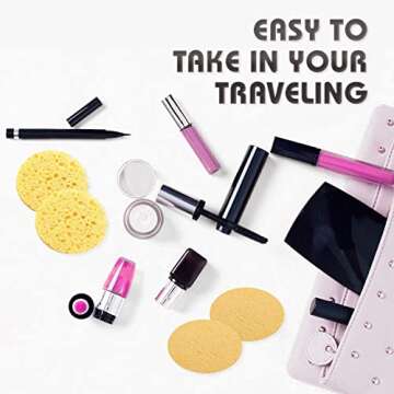 Eco-Friendly 60-Count Compressed Facial Sponges for Cleansing