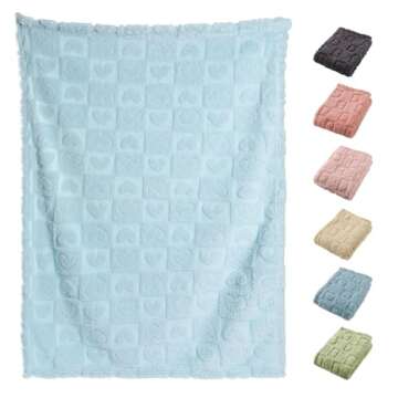 Yagle Mate 4 Pcs Baby Blankets for Boys Soft Toddler Small Blanket for Daycare, Fleece Kid Mini Blan...