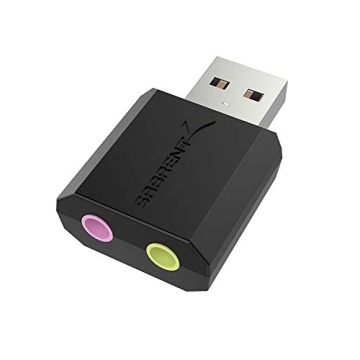 SABRENT USB Stereo Sound Adapter for Windows and Mac