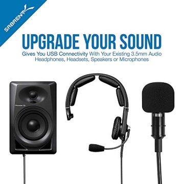 SABRENT USB Stereo Sound Adapter for Windows and Mac