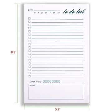 UtyTrees Unisex To Do List Notepad - Daily To Do List Planner - To Do Notepad - Day to Day Calendar - Daily Planner Notepad - Checklist Notepad - Task Pad - 5.5" x 8.5", 50 Sheets