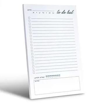 UtyTrees Unisex To Do List Notepad - Daily To Do List Planner - To Do Notepad - Day to Day Calendar - Daily Planner Notepad - Checklist Notepad - Task Pad - 5.5" x 8.5", 50 Sheets