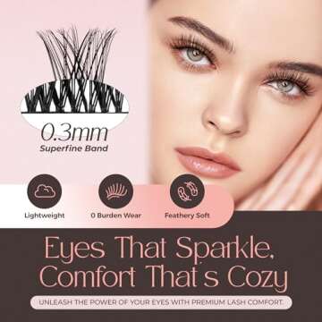 LASHVIEW Eyelash Clusters for Effortless Beauty