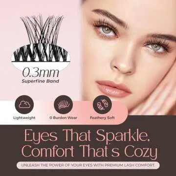LASHVIEW Eyelash Clusters for Effortless Beauty