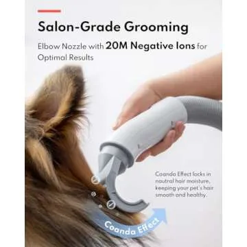 HomeRunPet Dog Dryer for Grooming, Ultra Quiet Dog Blow Dryer High-Velocity Dog Hair Dryer with 99 Speed & 3 Temperature Settings, 6.5ft Long Hose & LED Display, Perfect for Small, Large Dogs