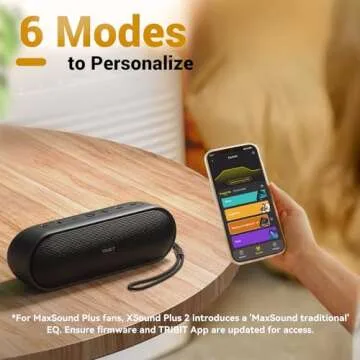 Tribit Portable Bluetooth Speaker XSound Plus 2, Wireless Speaker 30W with XBass, IPX7 Waterproof, 24-Hour Playtime, Stereo Sound, Built-in Mic, Bluetooth 5.3 Speaker for Party, Car, Travel