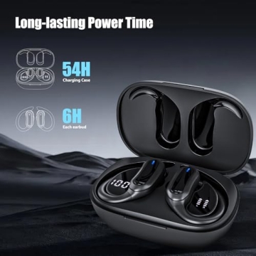 TRAUSI Wireless Earbuds with Bluetooth 5.4 and IPX7 Waterproof Design