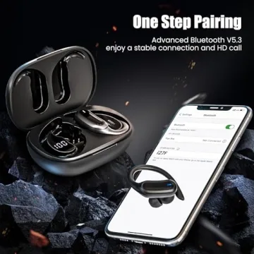 TRAUSI Wireless Earbuds with Bluetooth 5.4 and IPX7 Waterproof Design