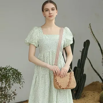 Herald Woven Straw Crossbody Bag with Removable Straps