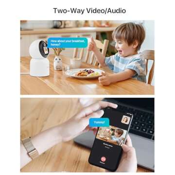 ZOSI 4K Pan/Tilt Smart Indoor Security Camera